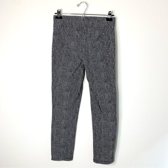 Studio Point Women’s Pants Print Pattern Straight Skinny Leg Pull On Black White - Picture 12 of 12